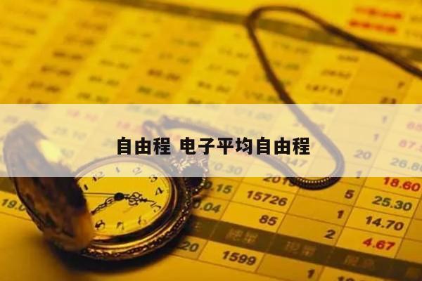 自由程 电子平均自由程