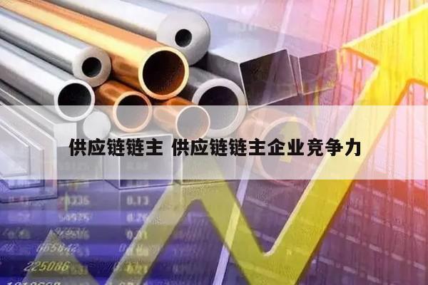 供应链链主 供应链链主企业竞争力